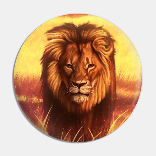 Cecil the Lion Pin by cmloweart