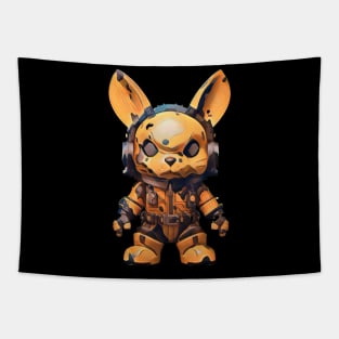 Yellow rabbit Tapestry