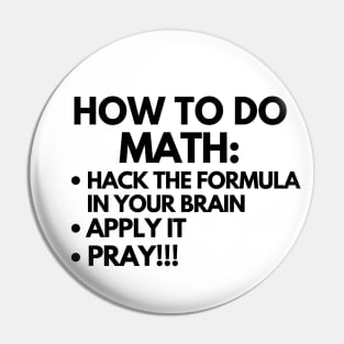 How to do math Pin