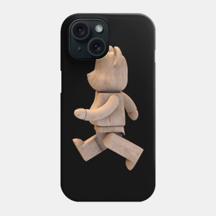 Wood Bearbrick Phone Case