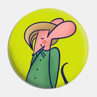 Cute and shy blonde mouse boy Pin