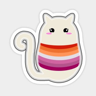 Lesbian Pride Cat Magnet