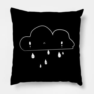 cute rainy cloud Pillow