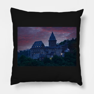 Stahleck Castle, Bacharach, Middle Rhine, Germany Pillow