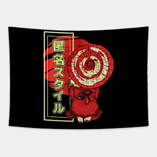 Geisha And Umbrella Tapestry