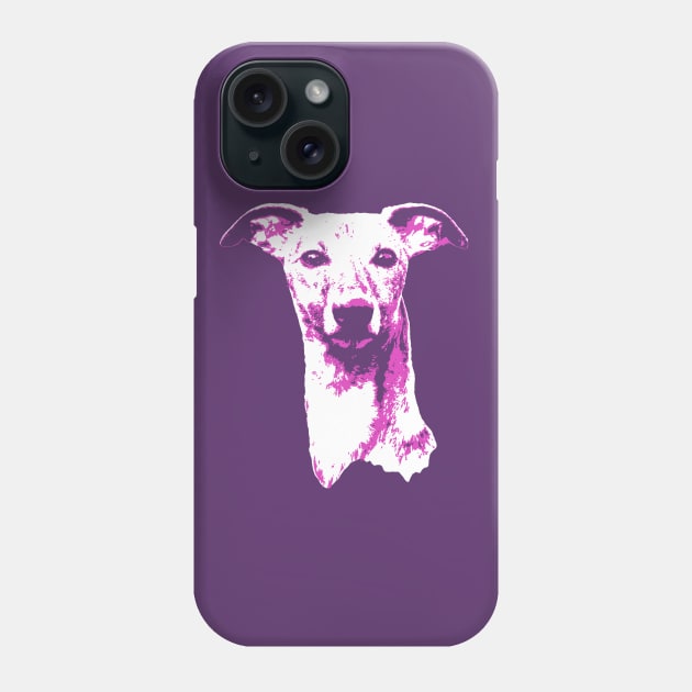 Pink Whippet Phone Case by childofthecorn