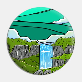 Paradise Waterfall Pin