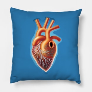 Abstract heart drawing Pillow