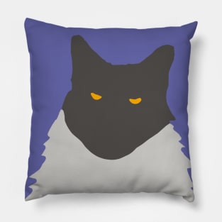 Abstract Cat on Very Peri Periwinkle Blue Pantone Color of the Year 2022 Pillow