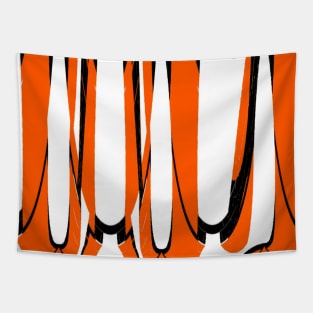 Tiger Stripes Mod Animal Print Tapestry