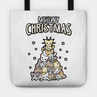 Meowy Christmas Tote