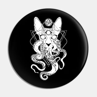 CATHULHU - the cosmic tentacle cat Pin