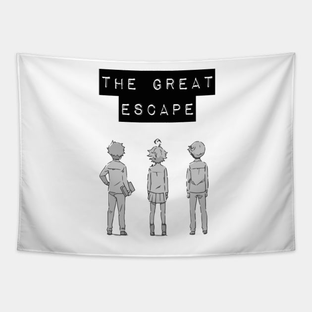 The Great Neverland Escape Promised Anime Tapestry by RareLoot19