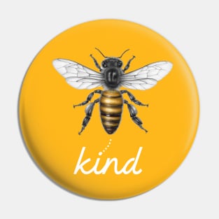 bee kind yellow Pin