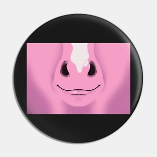 Pink Stripe Horse Face Pin