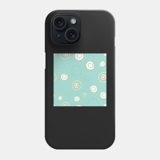 Bouncing Bubbles, circles floating randomly around Phone Case