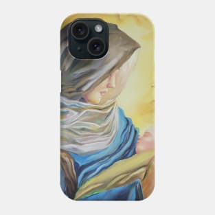 Our Lady of Silence holding baby Jesus Phone Case
