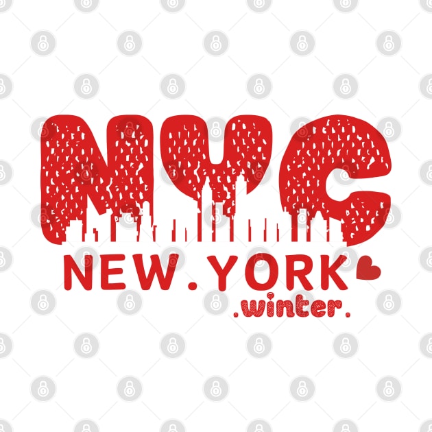 I love winter in new york by TrendsCollection