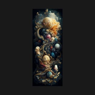 Baroque Style Planet of Galaxy T-Shirt