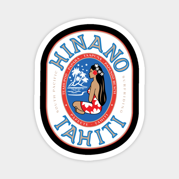 HINANO OVAL LOGO Magnet by Zacharys Harris