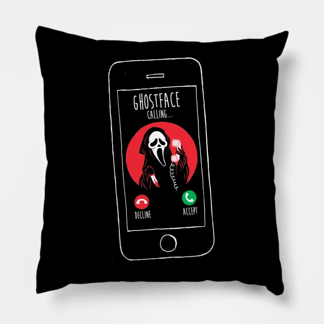 Who's Calling? Pillow by DinoMike