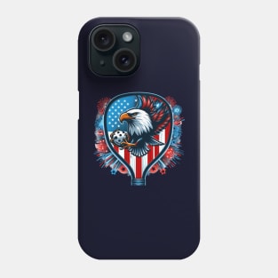 Pickleball 4th of July Eagle Patriotic Design Phone Case