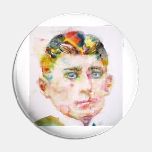 FRANZ KAFKA watercolor portrait .1 Pin