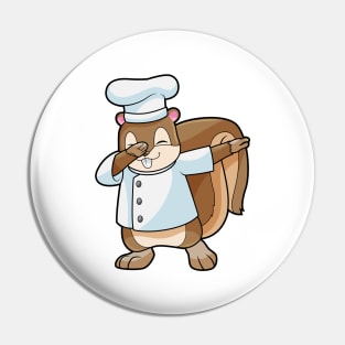 Squirrel as Cook with Cooking apron Pin