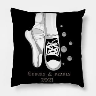 Chucks and Pearls 2021 Pillow