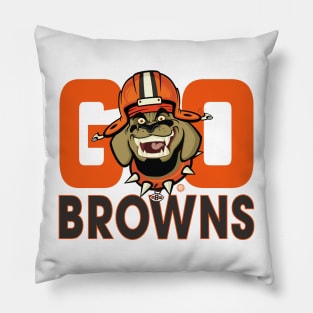 Cleveland Browns BullDawg - Go Browns Pillow