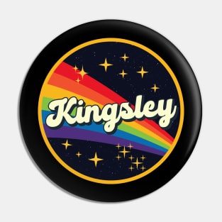 Kingsley // Rainbow In Space Vintage Style Pin