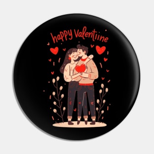 Valentine Romantic couple heart love birds Pin