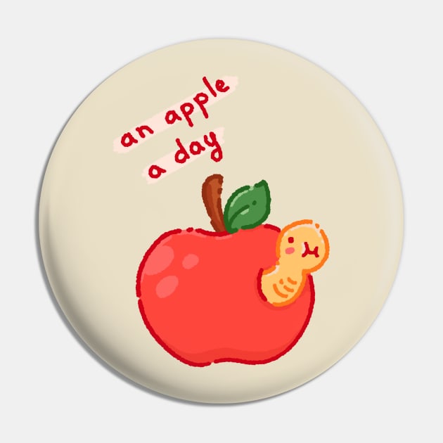 An apple a day Pin by Tinyarts