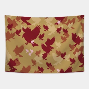 Birding Camouflage Tapestry