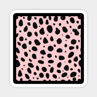 Pink and Black Cheetah Print Animal Print Magnet