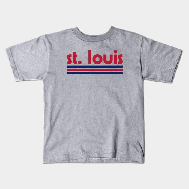 Now Boarding Retro St. Louis Stripes Kids T-Shirt