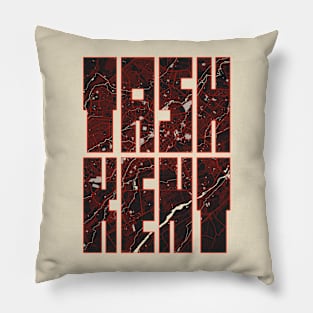 Tashkent, Uzbekistan City Map Typography - Vector Pillow