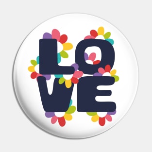 Love and Flowers Pin