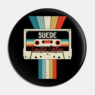 Graphic Suede Proud Name Cassette Tape Vintage Birthday Gifts Pin