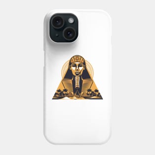 Ancient Egypt: Pharaohs, Pyramids, Golden Elegance: Modern Mythology in Ancient Grandeur Phone Case