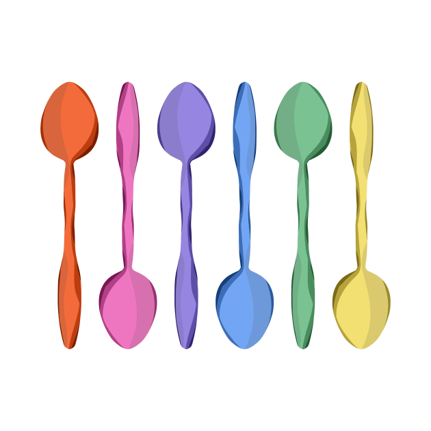 Rainbow Spoons by KelseyLovelle