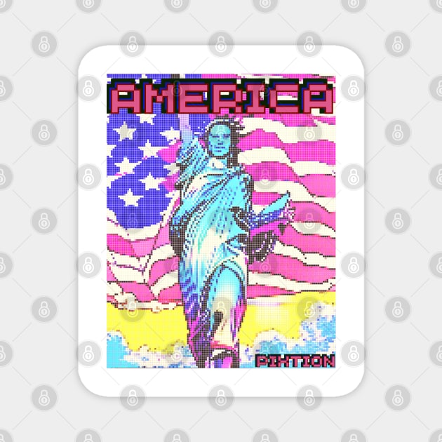 America Magnet by pixtion