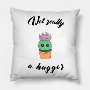 Not really a hugger - a cute kawaii cactus Pillow