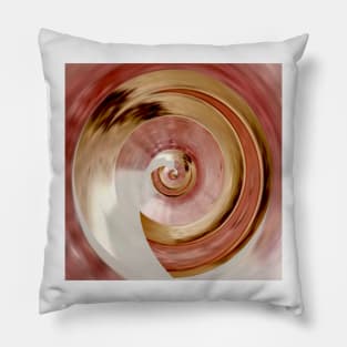 pink and gold whirl Pillow