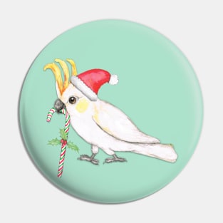 Sulphur crested cockatoo Christmas style Pin