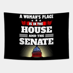 A woman's place is in the house and the senate Tapestry