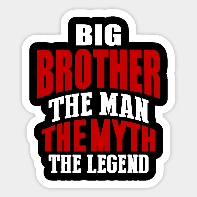 Grosser Bruder Familie Geschwister Geschenk Geburt Bruder Sticker Teepublic