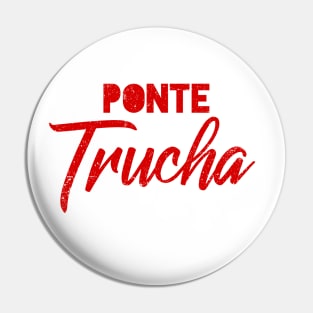 Ponte Trucha - vintage red design Pin