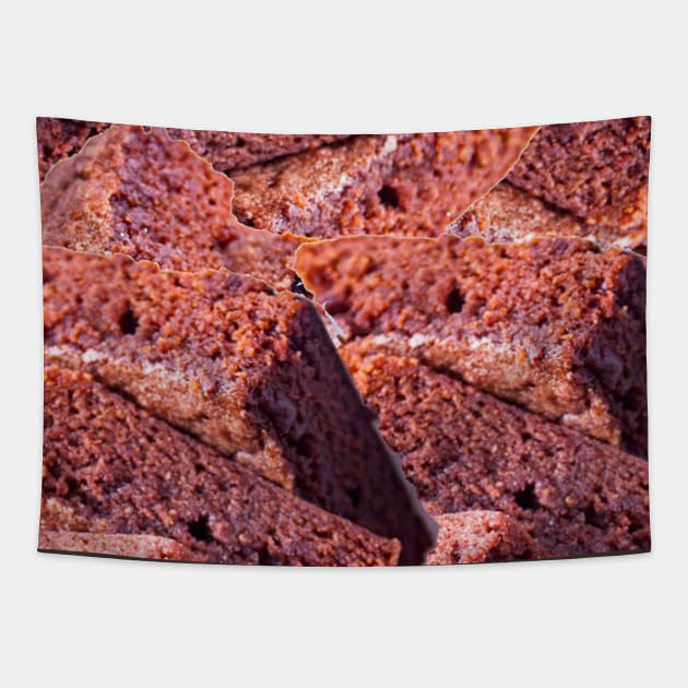 Brownie food pattern Tapestry by richercollections