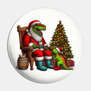 Dinosaur Christmas Pin